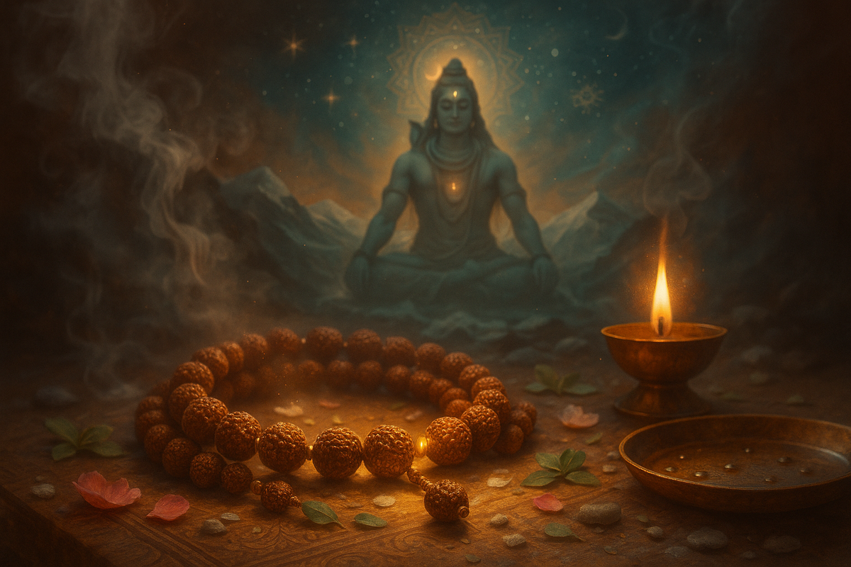Rudraksha: The Cosmic Code in a Seed – Pujashree