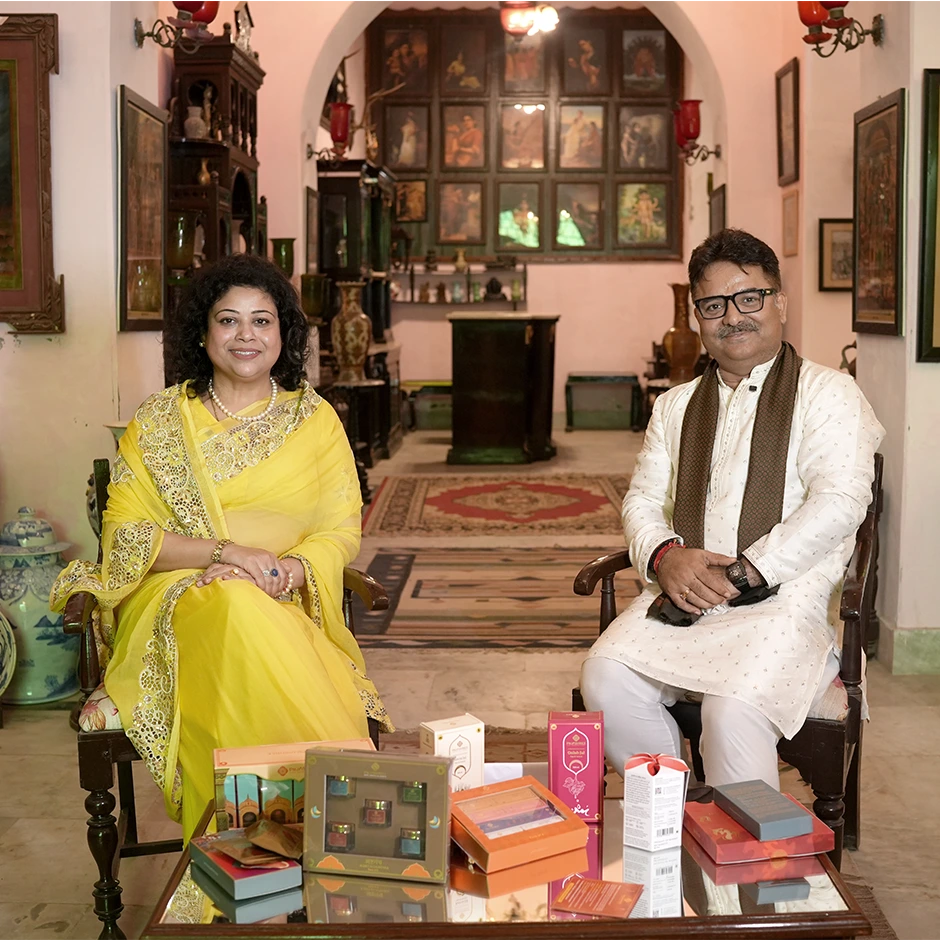 Rajiv Tiwari and Princess Manjari Mishra.